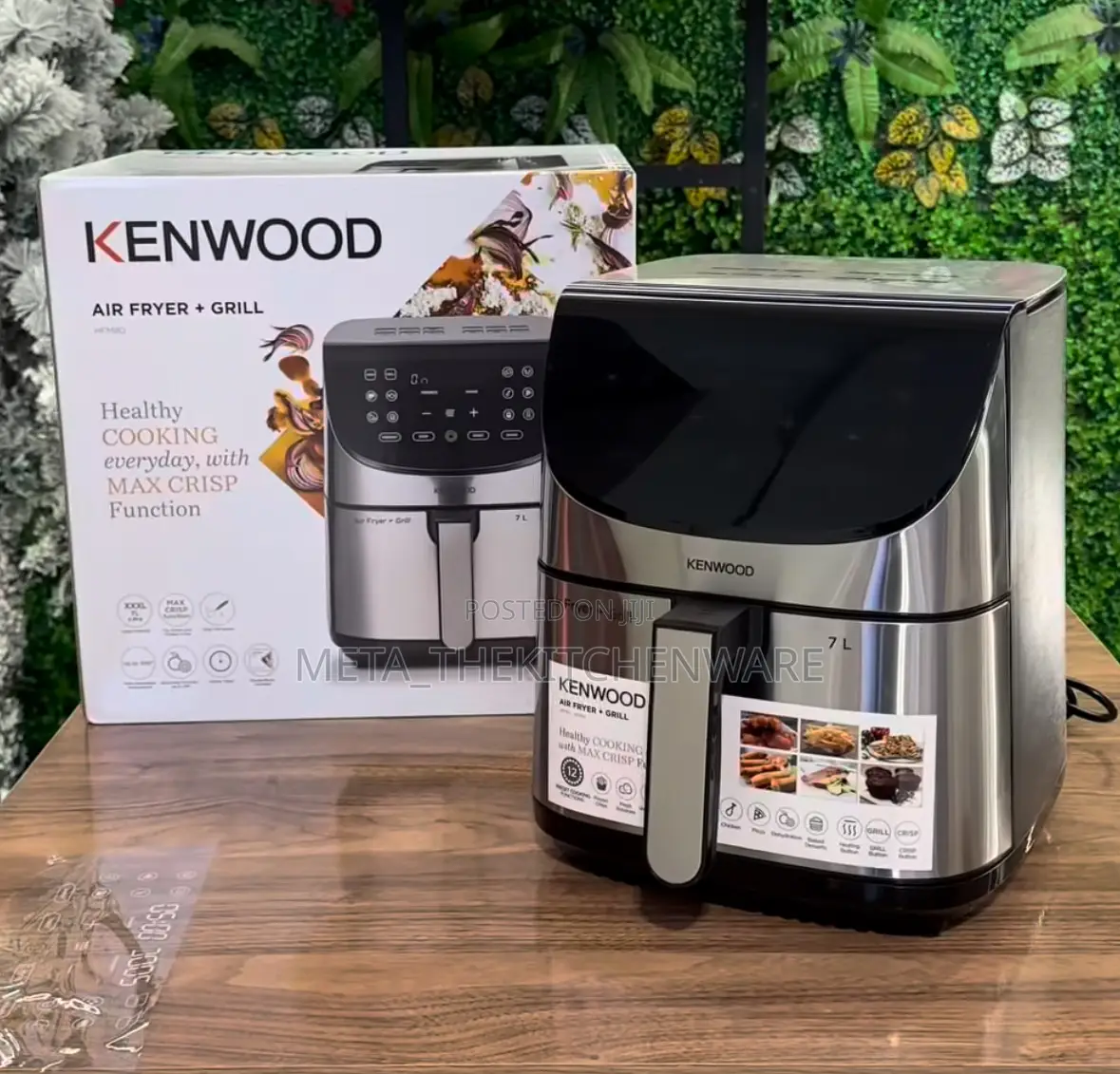 Kenwood Digital Air Fryer With Grill 7l 1800w Hfm80.000ss