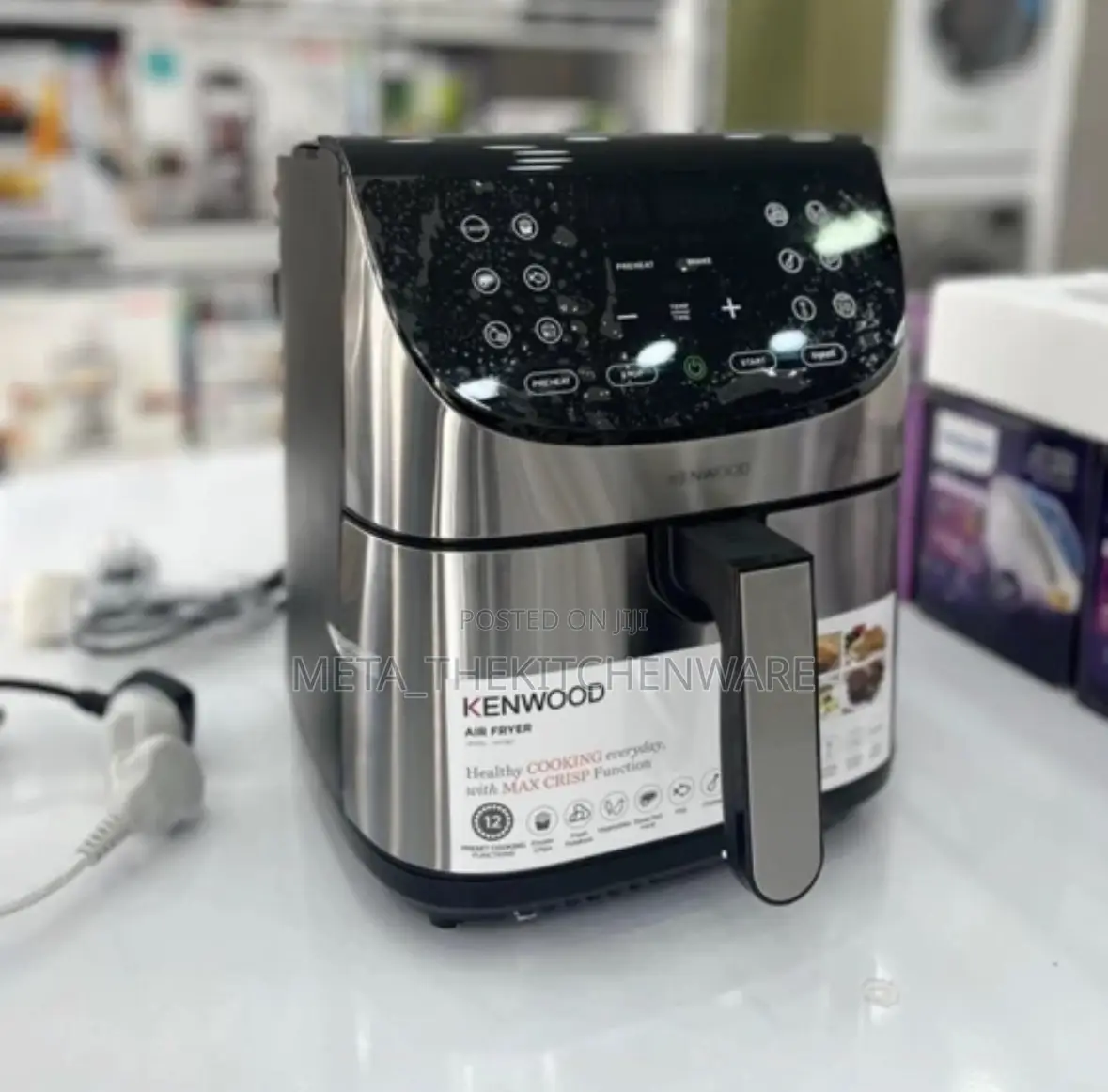 Kenwood Digital Air Fryer With Grill 7l 1800w Hfm80.000ss