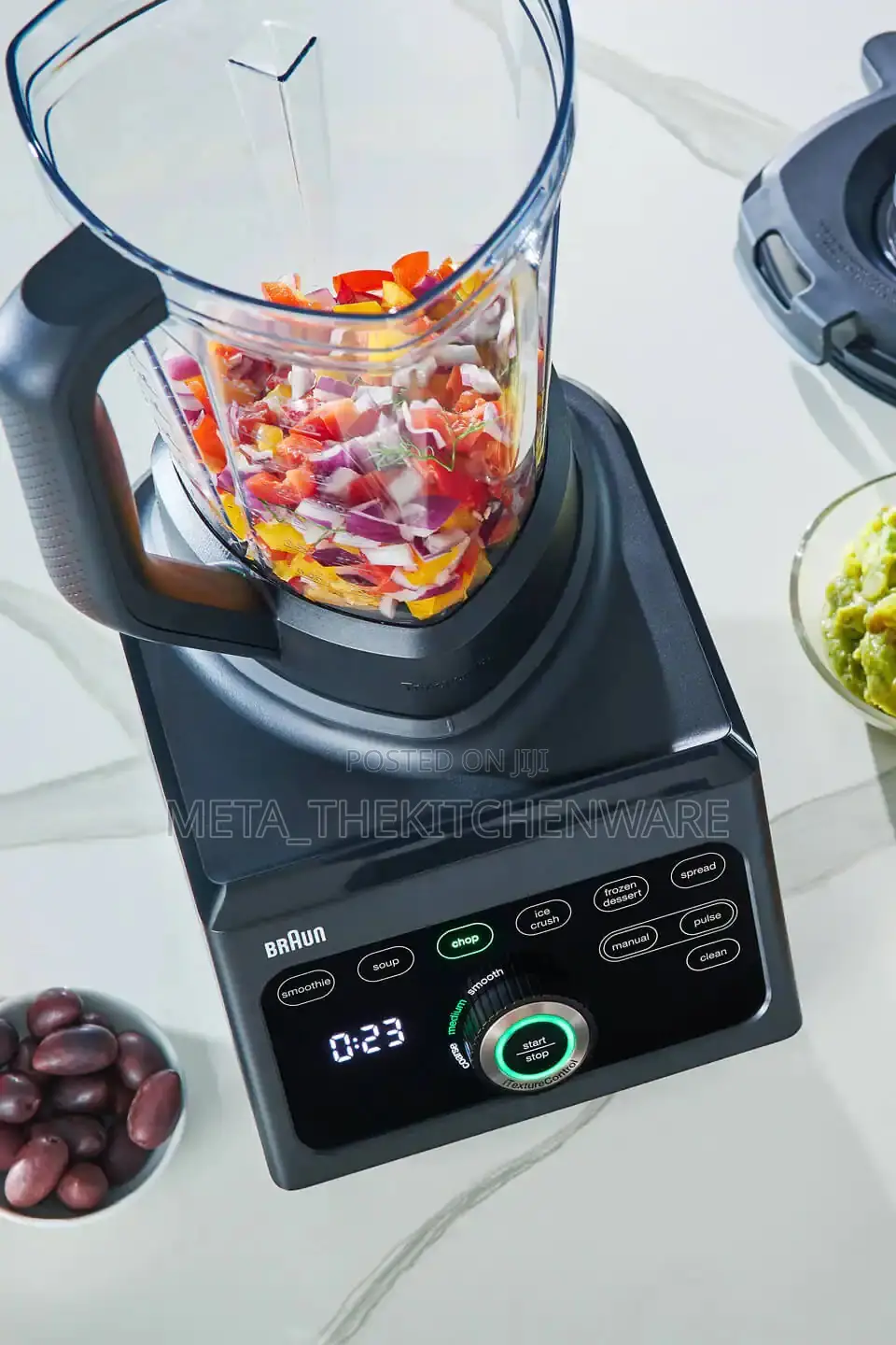Braun Power Blender 3l 1600w With 2 Plastic Jars Jb9042bk
