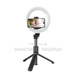 Green Lion Ring Light 6′′ Selfie Stick - Black
