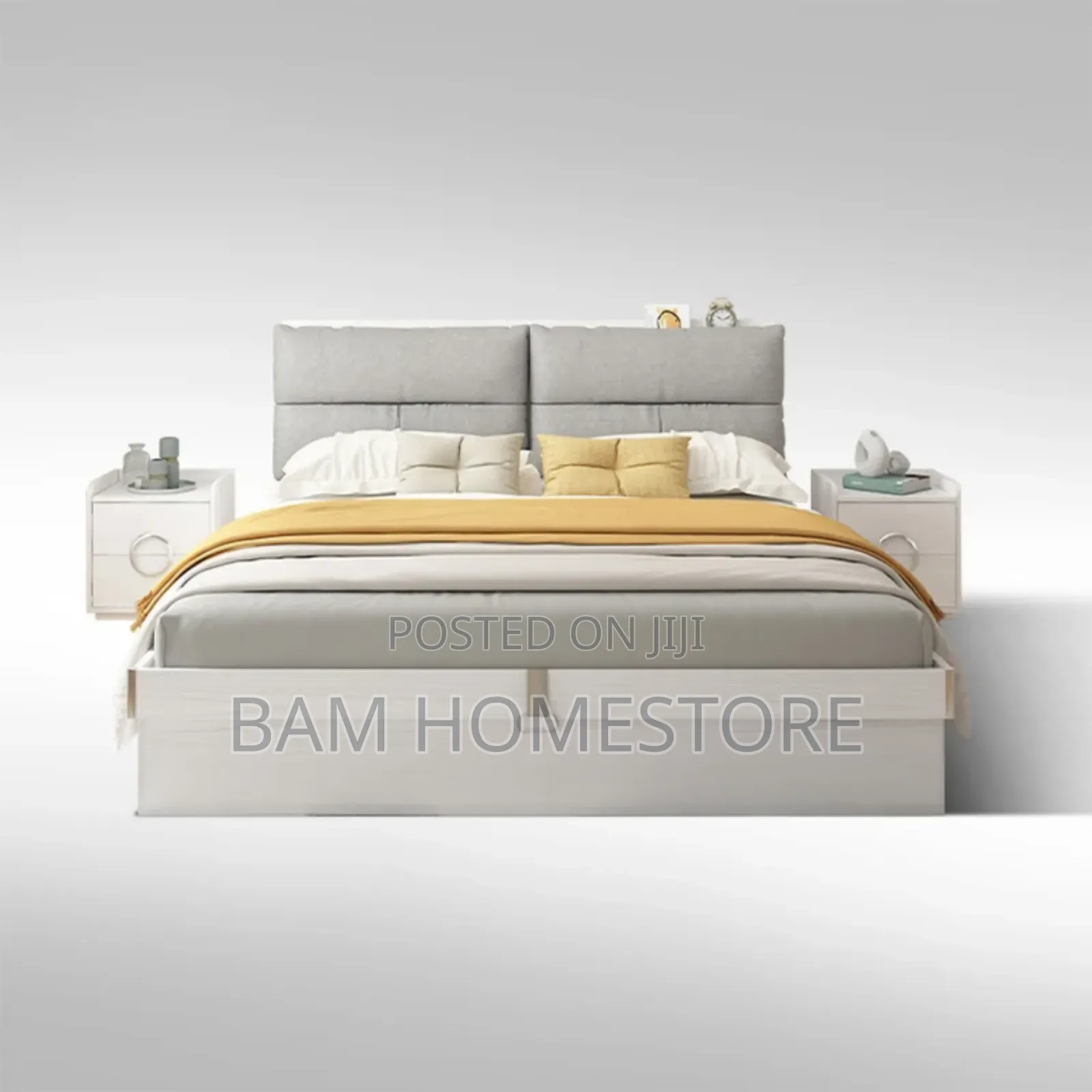 Wooden Bed 5*6 With Backrest