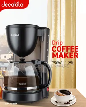 Decakila Drip Coffee Maker, 1.25l, 750w, Kecf001b
