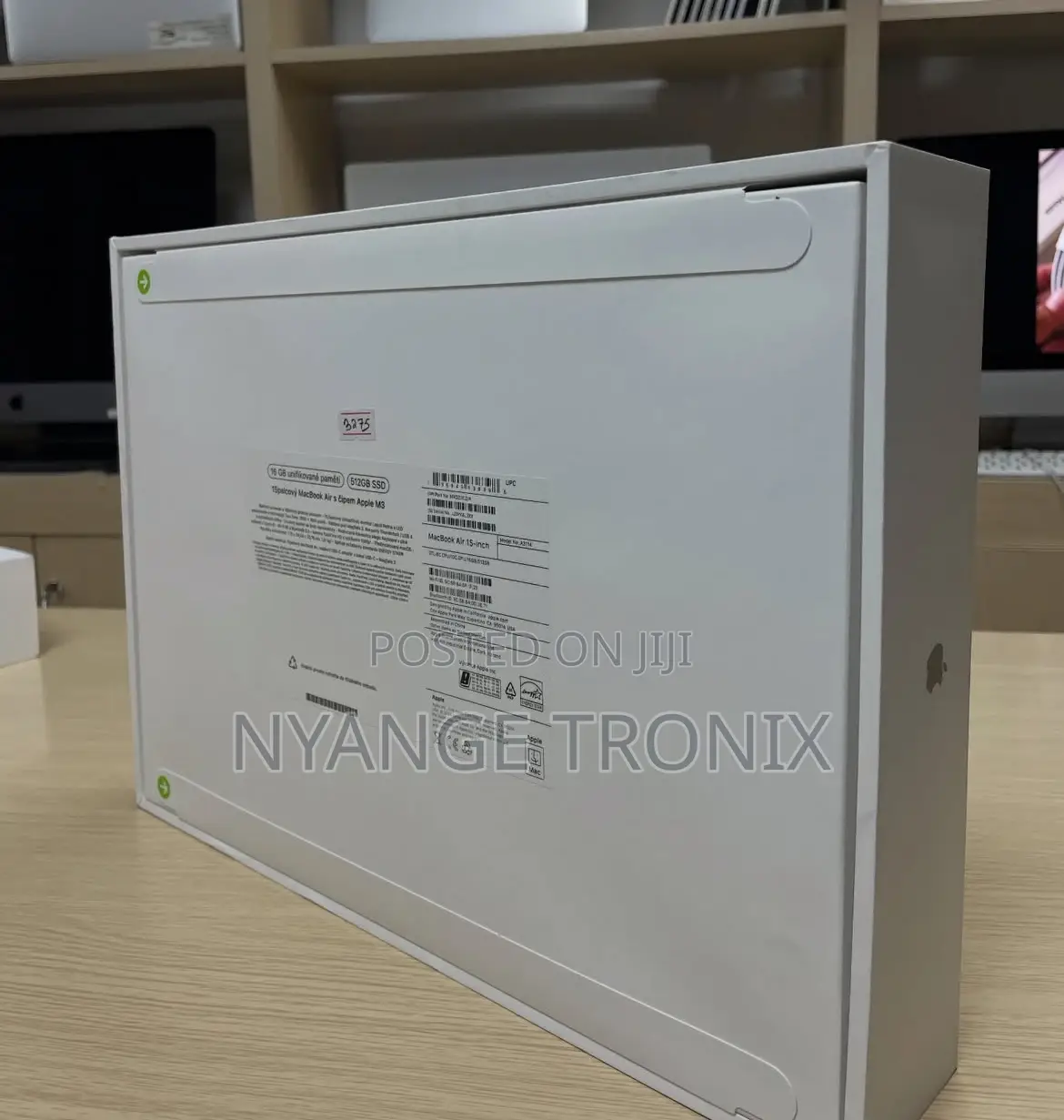 New Laptop Apple MacBook Air 2024 M3 15-Inch 8GB Apple M3 SSD 256GB