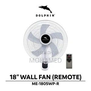 Feni Ya Ukutani Yenye Rimoti Brand Dolphin