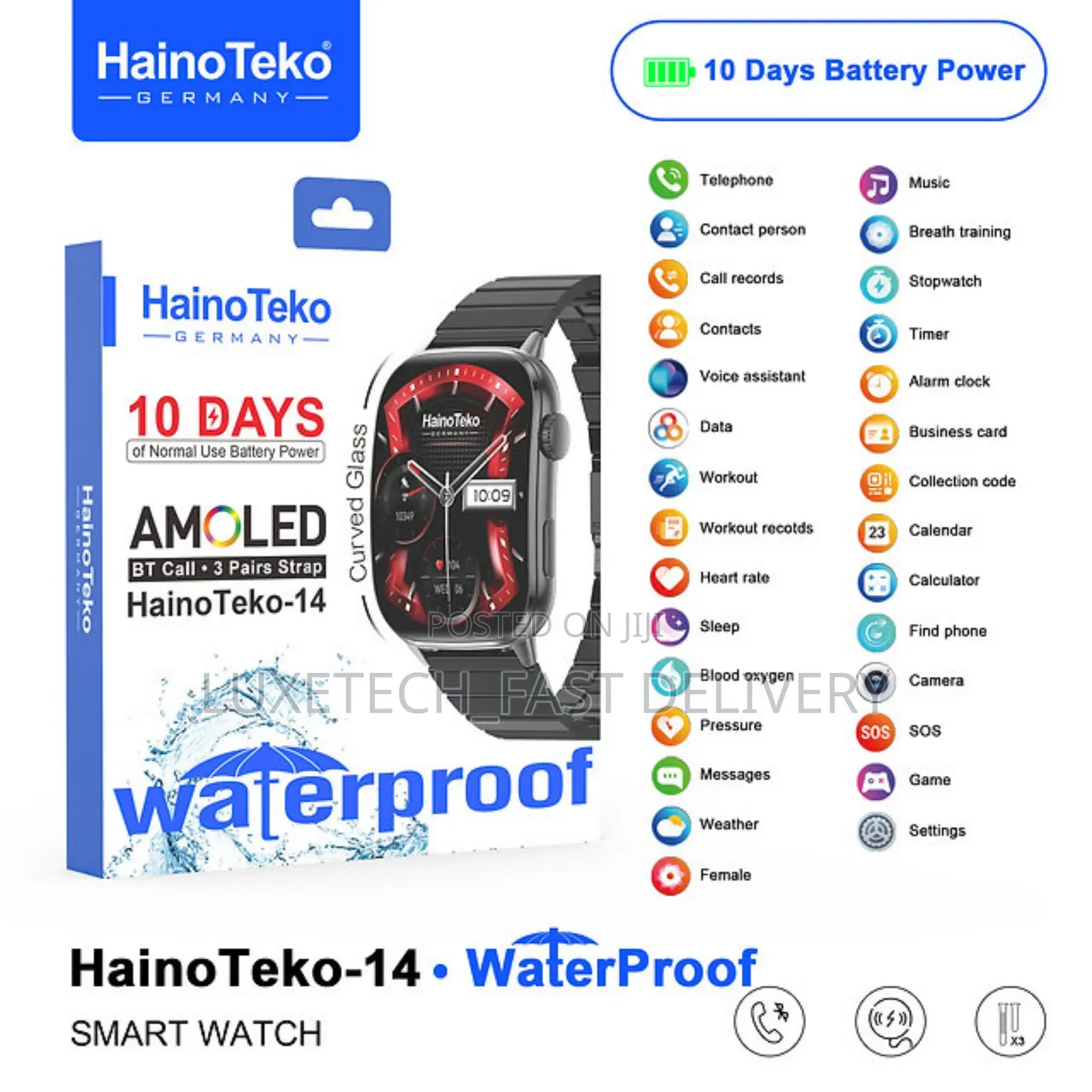 Hainoteko-14 Germany Smart Watch Original