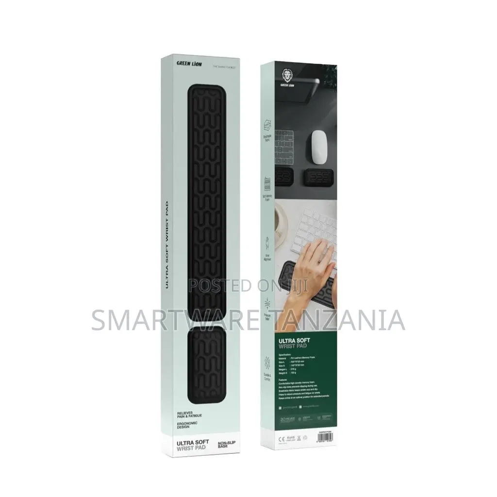 Green Lion Ultra Soft Wrist Pad - Black