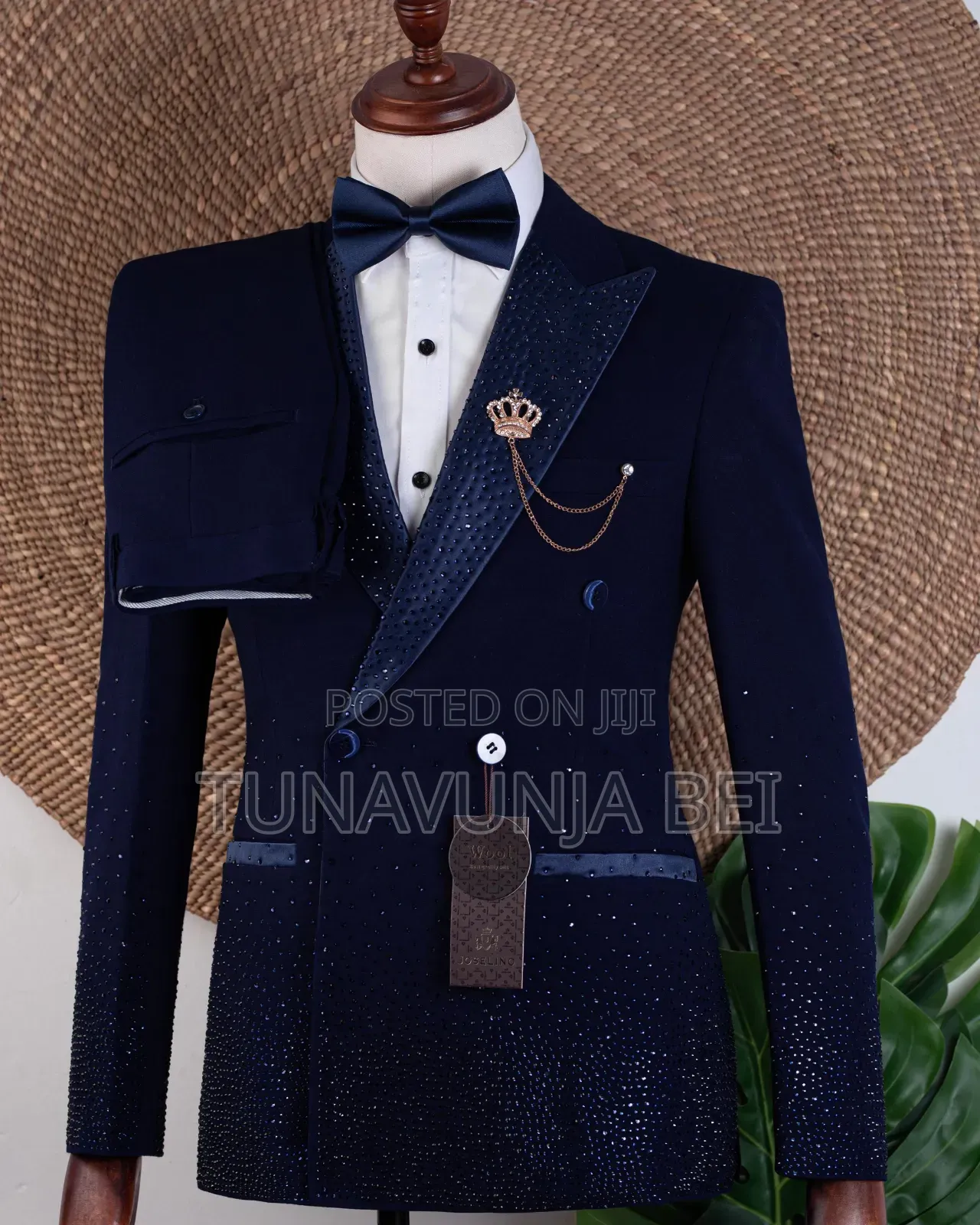 Dark Blue Stones Quality Suit
