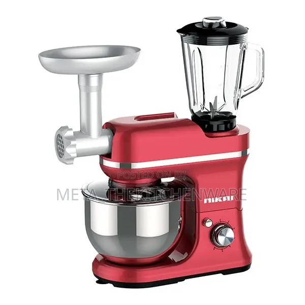Nikai Kitchen Machine 3 In 1 Stand Mixer 1000w 5l