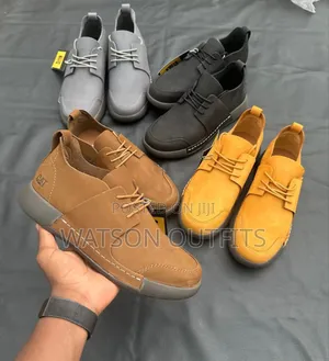 Men's Shoes in Caterpillar Brand Made of Leather Materials