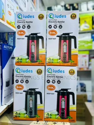 Qiudes Kettle Chupa Ya Kupashia Ya Umeme