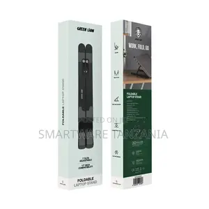 Green Lion Foldable Laptop Stand 7 Tilts - Black
