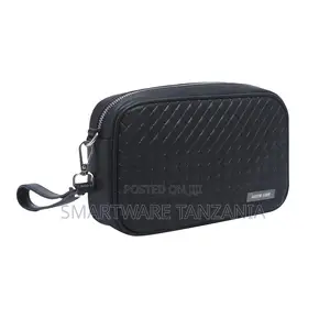 Green Lion Verso Clutch Bag - Black