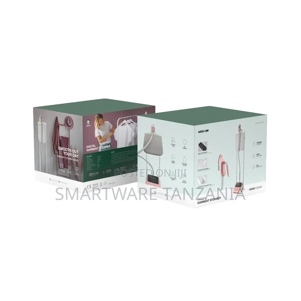 Green Lion Digital Garment Steamer - Pink