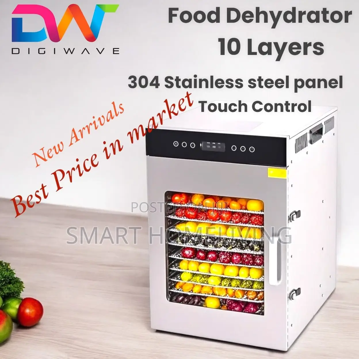 Digiwave Food Dehydrator 10layers