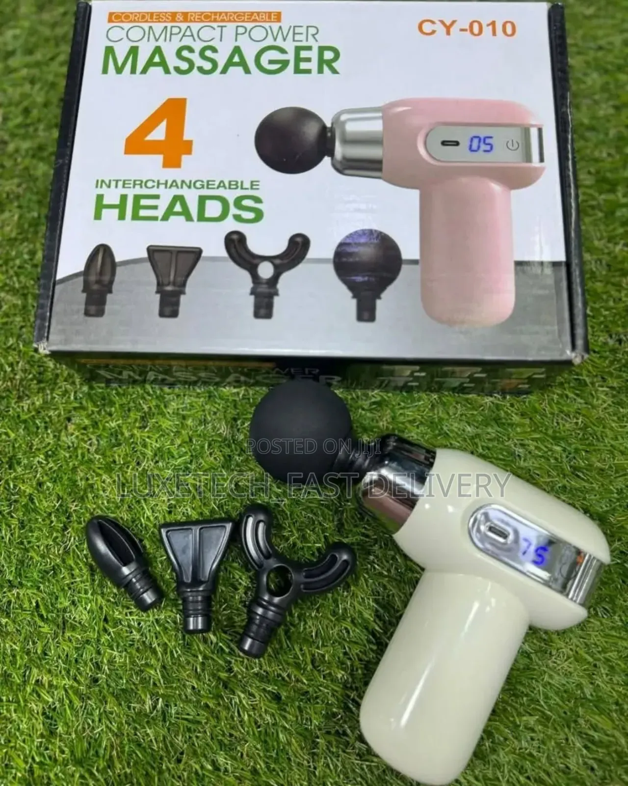 Rechargeable Compact 4 in 1 Massager With Digital Display