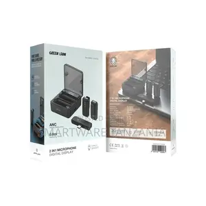Green Lion 2 in 1 Microphone With Digital Display - Black