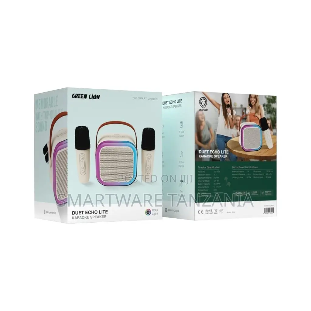 Green Lion Duet Echo Lite Karaoke Speaker - Beige