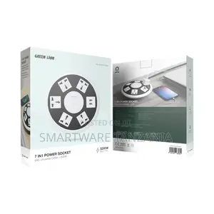Green Lion 7 in 1 Power Socket - White