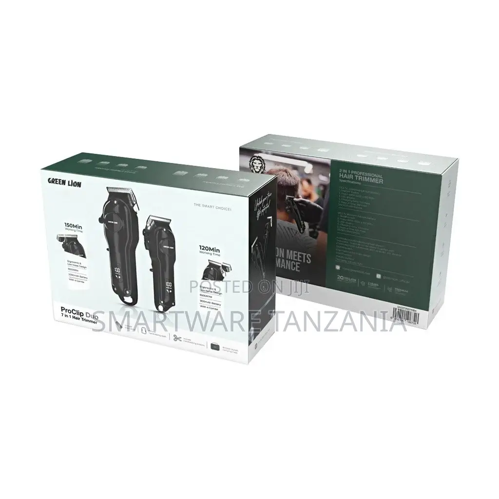 Green Lion Proclip Duo 7 in 1 Hair Trimmer - Black