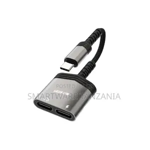 2 in 1 Splitter Adapter Type-C to Type-C Charging Audio