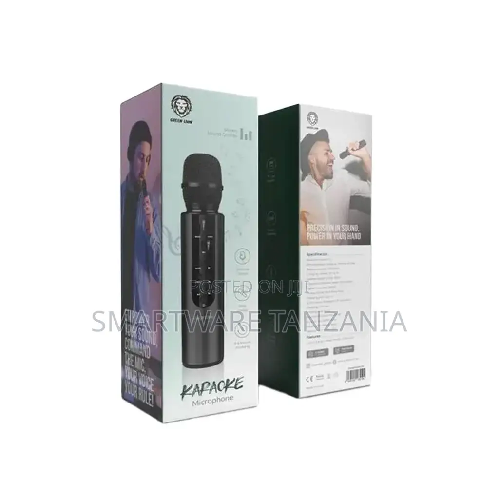 Green Lion Karaoke Microphone - Black