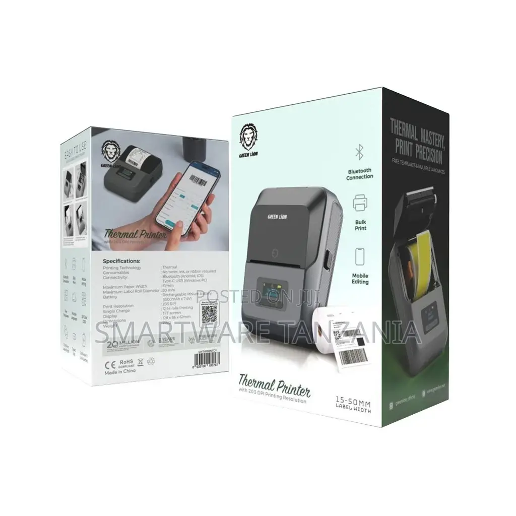 Green Lion Thermal Printer - Gray