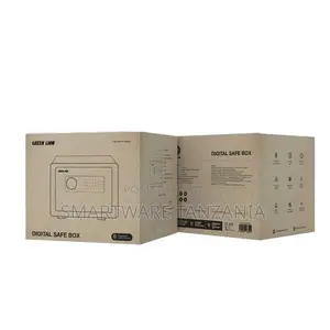 Green Lion Digital Safe Box With Fingerprint Lock -Black