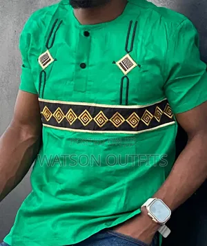 Two Buttons Design Top Men's Shirts or Shati