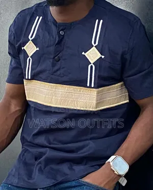 Two Buttons Design Top Men's Shirts or Shati