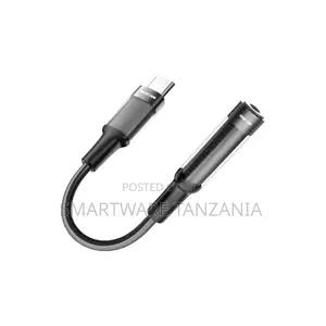 Green Lion Earphone Adapter Usb-C to 3.5 Aux 12cm - Black