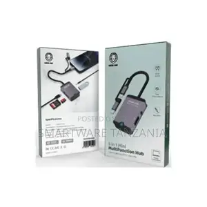 Green Lion 5 in 1 Hub ( Type-C/Lightning/Sd/Tf/Aux/Usb )