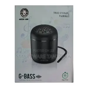 Green Lion G-Bass Portable Bluetooth Speaker - Black