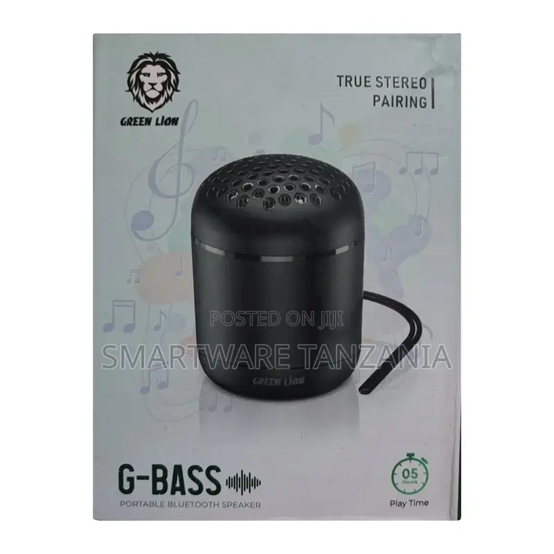 Green Lion G-Bass Portable Bluetooth Speaker - Black