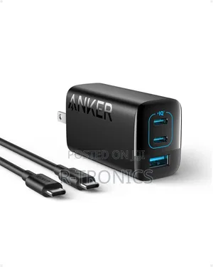 Anker Charger A2674k11 67watts 3port Adapter 67wusbc1+C2 + 22.5wusba