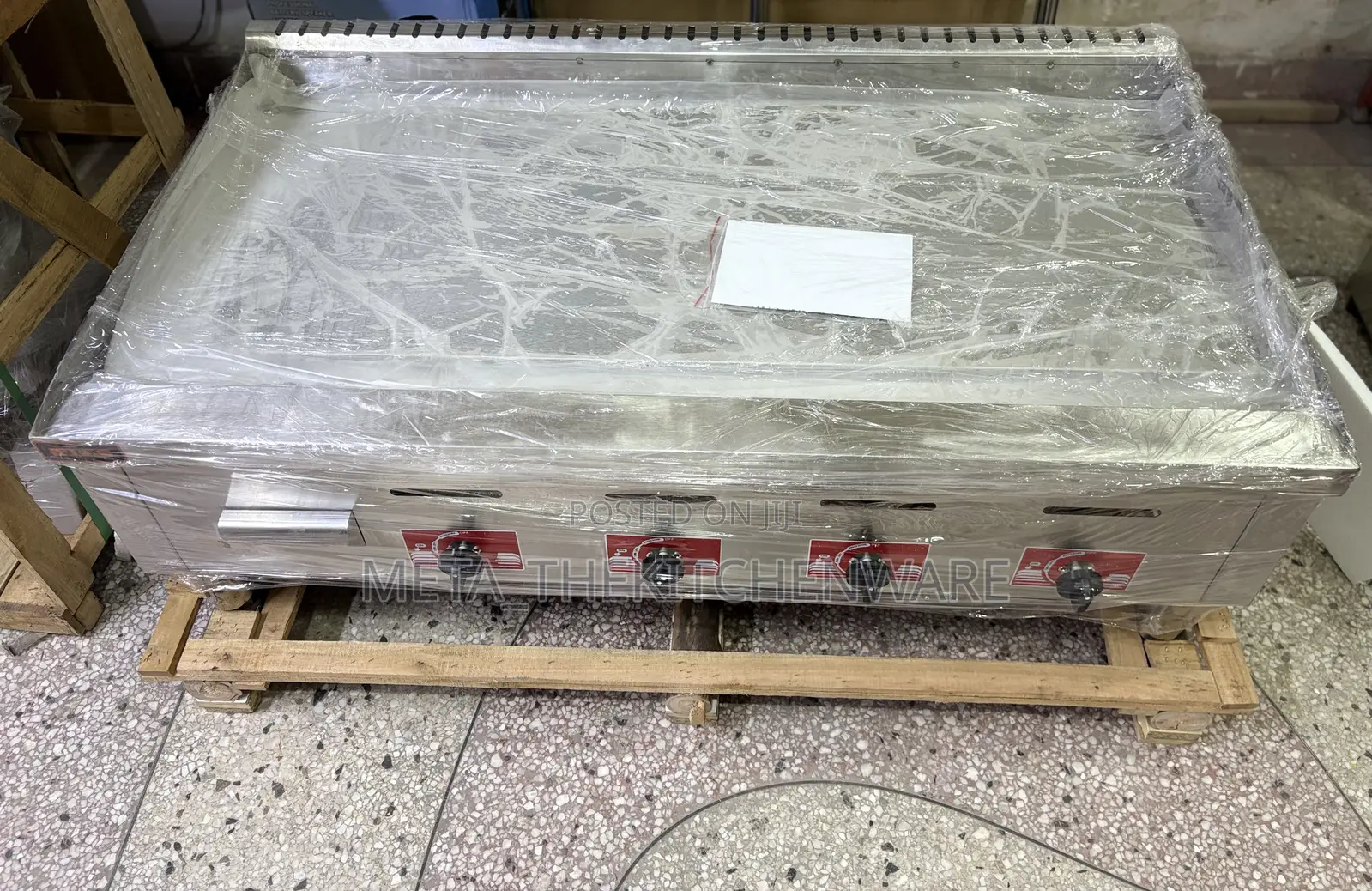 Commercial Gas Griddle 4 Burner 1200mm (12 Chapati)