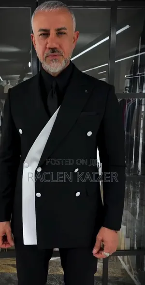 Marco Milano Black and White Full Suit