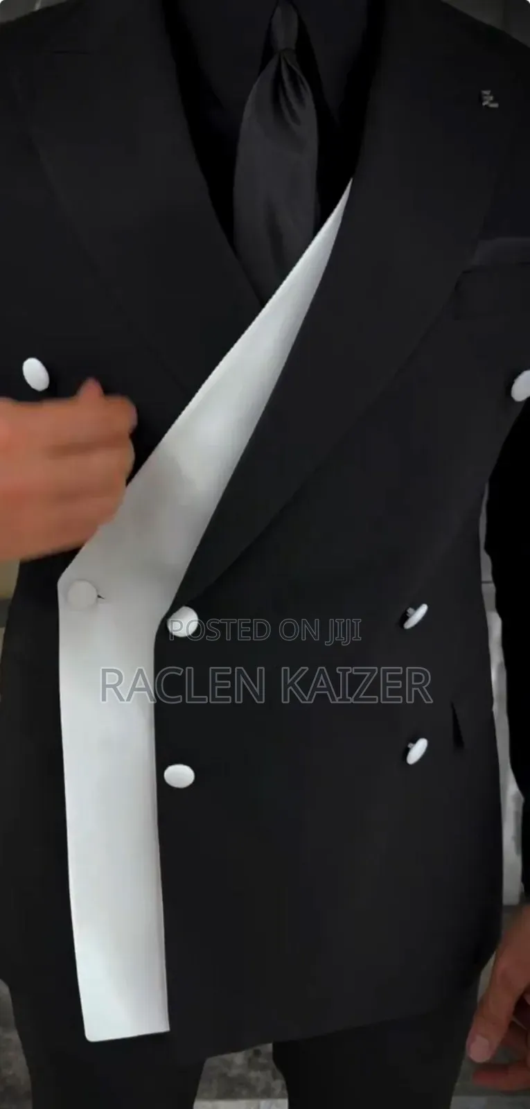Marco Milano Black and White Full Suit
