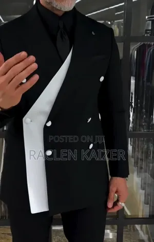 Marco Milano Black and White Full Suit
