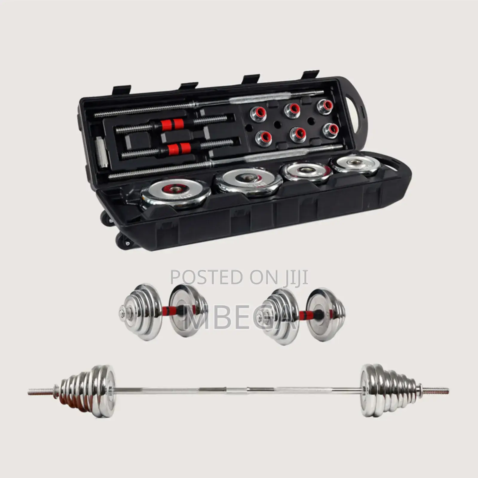 50kg Chrome Dumbbells