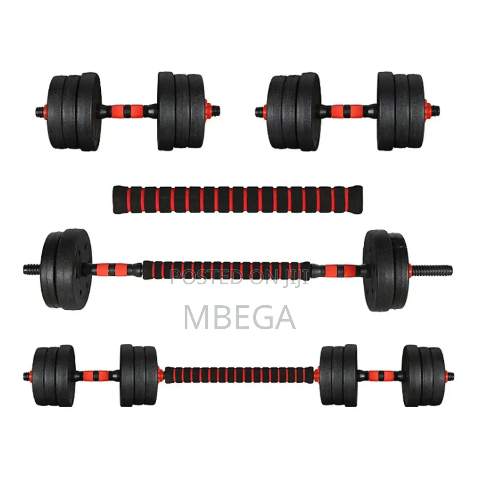 30kg Dumbbells Set With Connecter