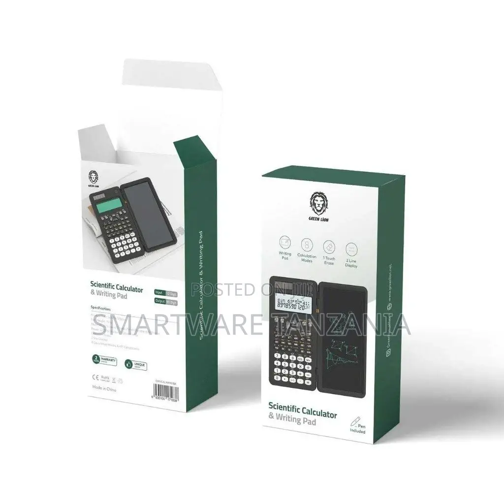 Green Lion Scientific Calculator Writing Pad - Black