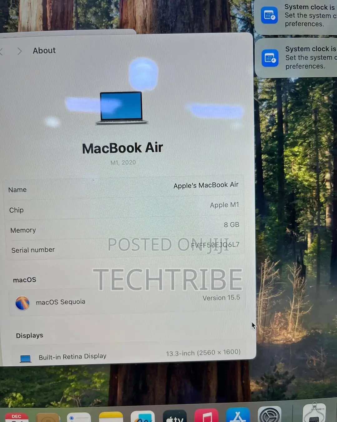 Laptop Apple MacBook Air 2020 M1 8GB Apple M1 SSD 256GB
