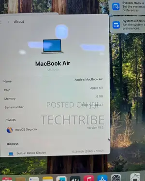 Laptop Apple MacBook Air 2020 M1 8GB Apple M1 SSD 256GB