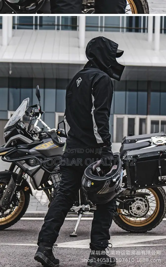 Reflective Waterproof Raincoat + Pants With Shoe Cover