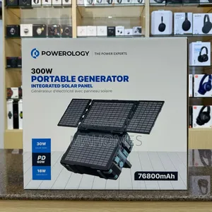 Powerology Portable Solar Power Generator 284wh 300w Qc