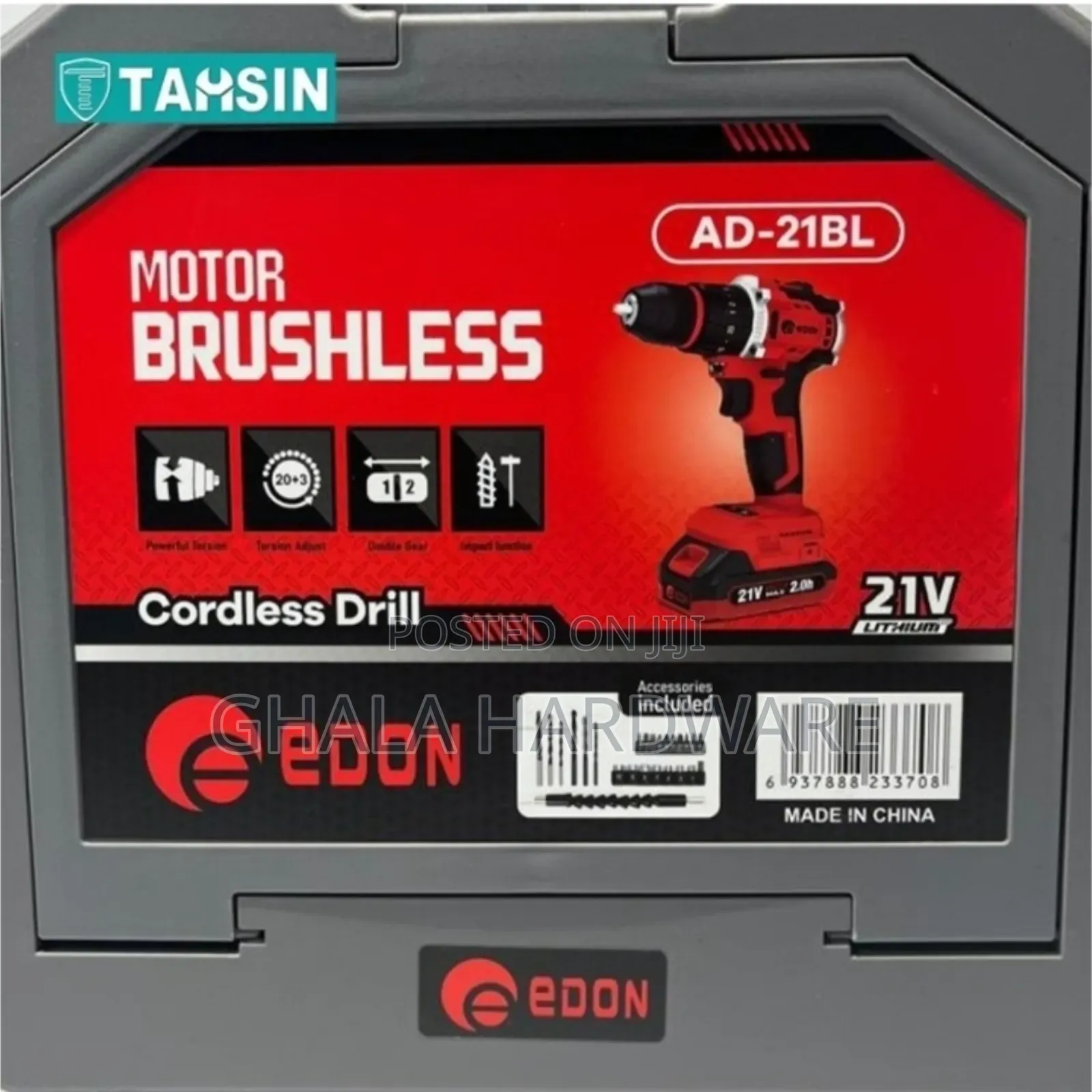 Cordless Drill Edon Brushless Ad-21bl