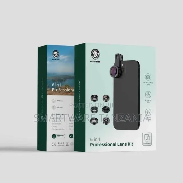 Green Lion 6 In 1 Professional Lens Kit, 25x Macro