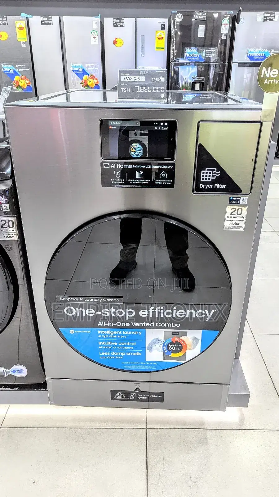 Samsung Ai Laundry Washer Dryer 25kg/15kg Heat Pump Drying Technology