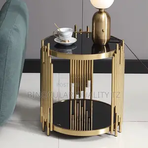 Glass Top Round Side Luxury Coffee Table