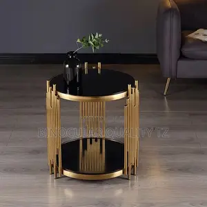 Glass Top Round Side Luxury Coffee Table